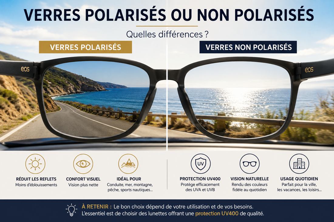 # Verres polarisés ou non polarisés : quelles différences ?